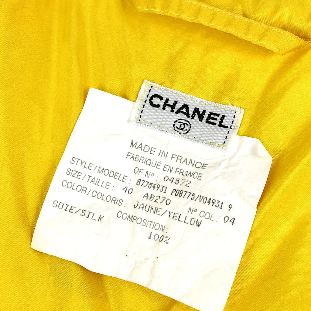 Chanel Jacket Yellow #40