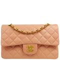 Chanel * 1994-1996 Pink Lambskin Small Classic Double Flap Shoulder Bag