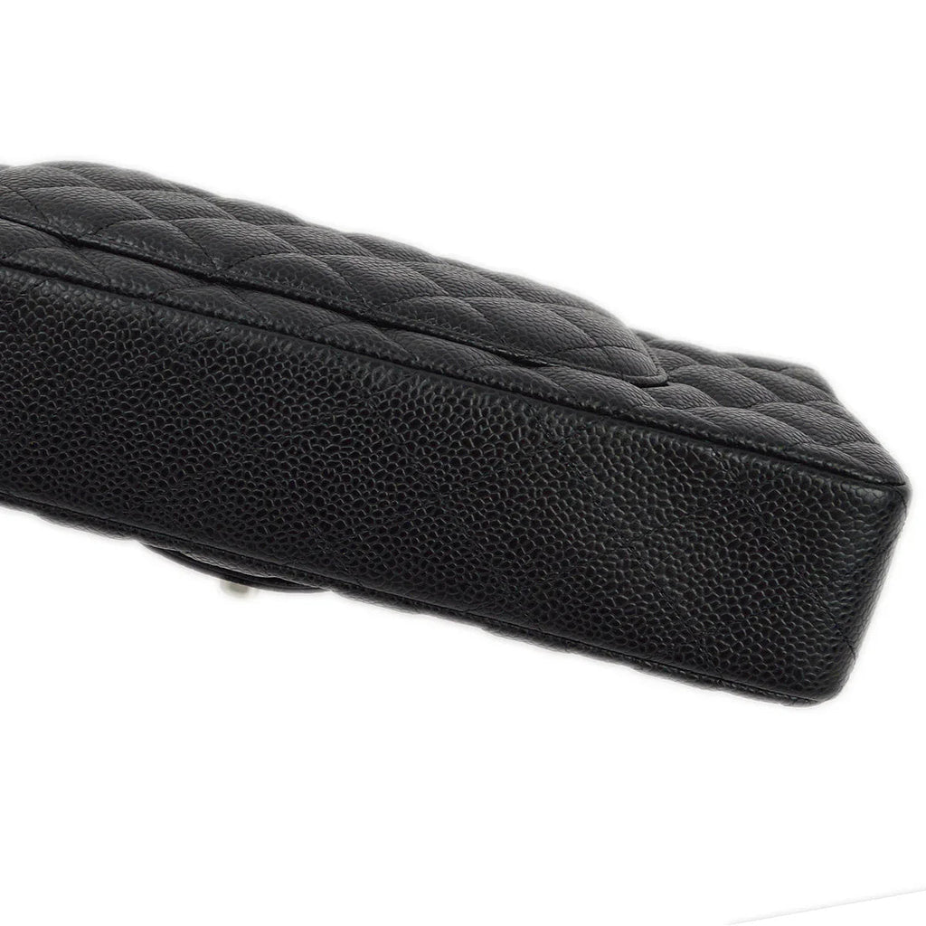 Chanel 2009-2010 Black Caviar East West Shoulder Bag