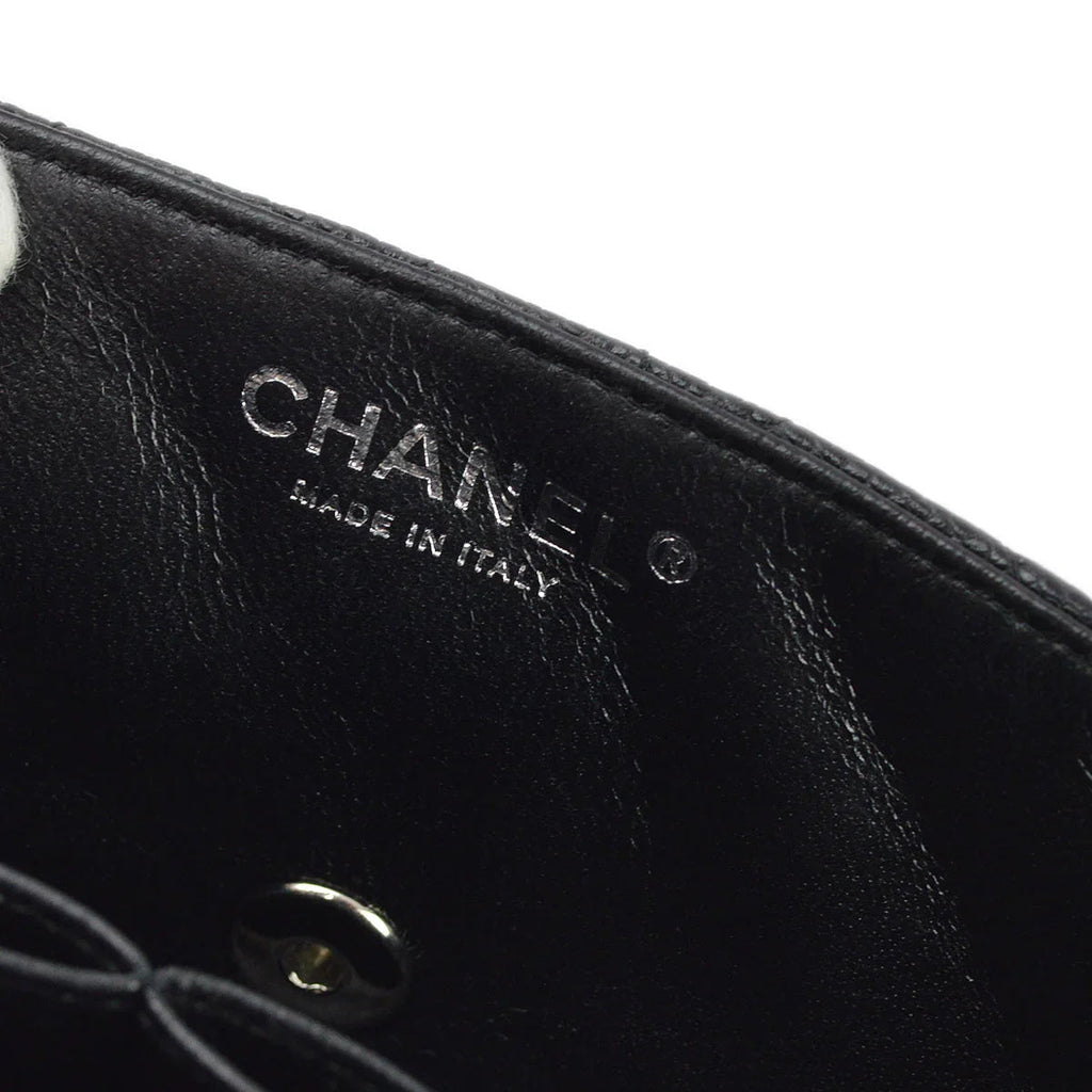 Chanel 2008-2009 Black Caviar East West Shoulder Bag