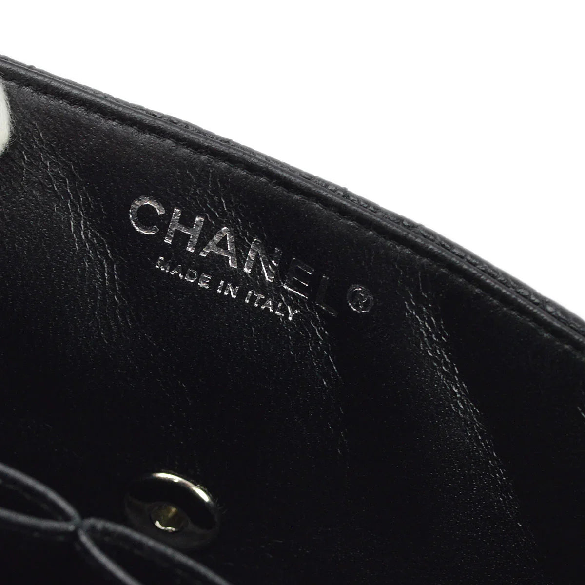 Chanel 2008-2009 Black Caviar East West Shoulder Bag