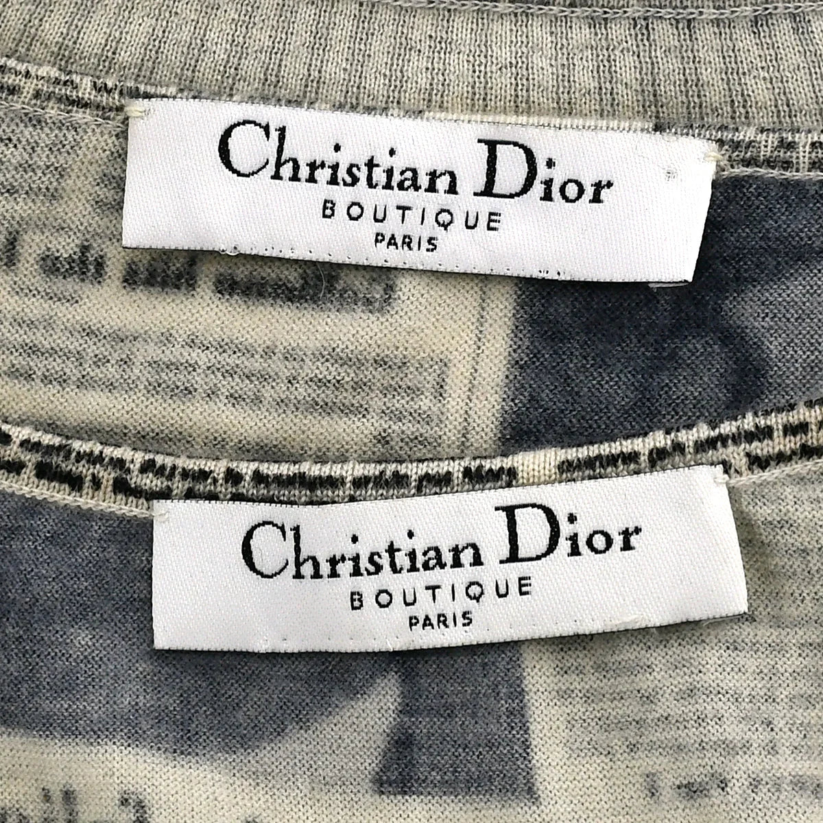 Christian Dior Newspaper Top Bolero Set Beige