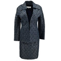 Christian Dior Setup Suit Jacket Skirt Navy #9