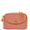 Chanel 1991-1994 Pink Caviar Camera Bag Mini