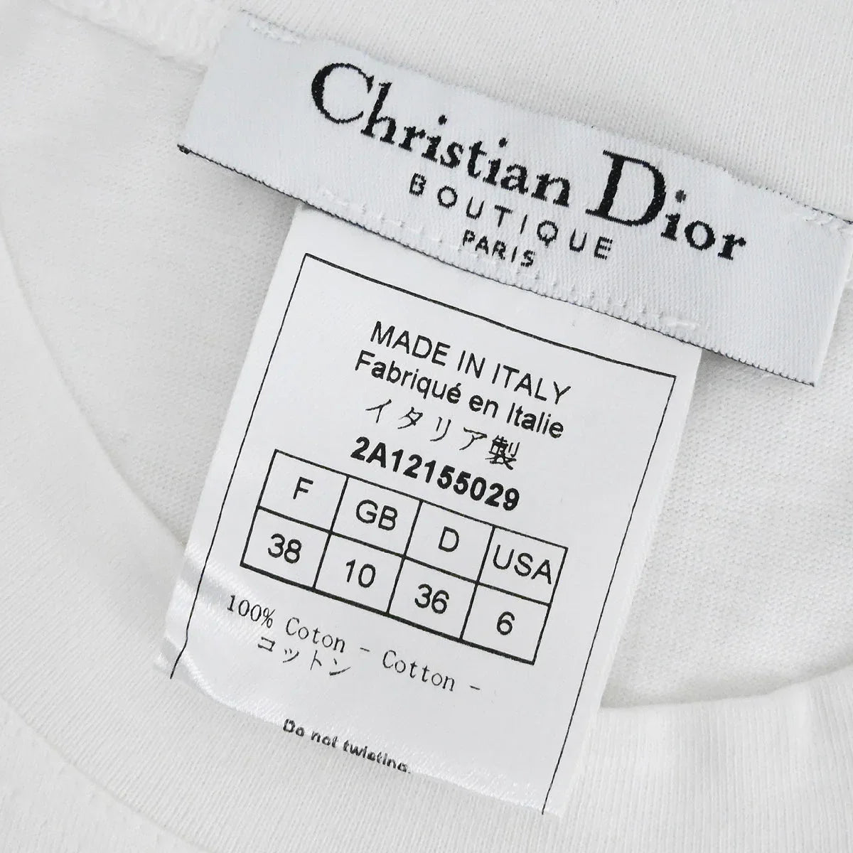 Christian Dior T-shirt Necklace Bangle Nail Seal Set #38