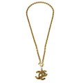 Chanel Gold CC Pendant Necklace 29/3052
