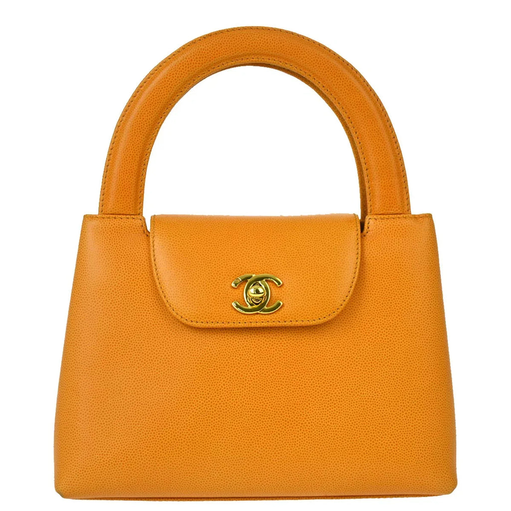 Chanel * 1997-1999 Orange Caviar Handbag