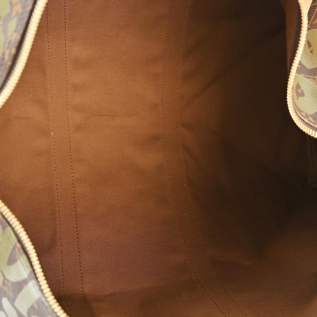 Louis Vuitton 2001 Khaki Monogram Graffiti Keepall 50 Duffle M92196