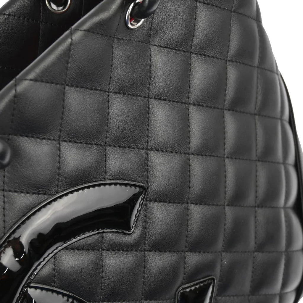 Chanel 2008-2009 Black Calfskin Cambon Ligne Tote Handbag