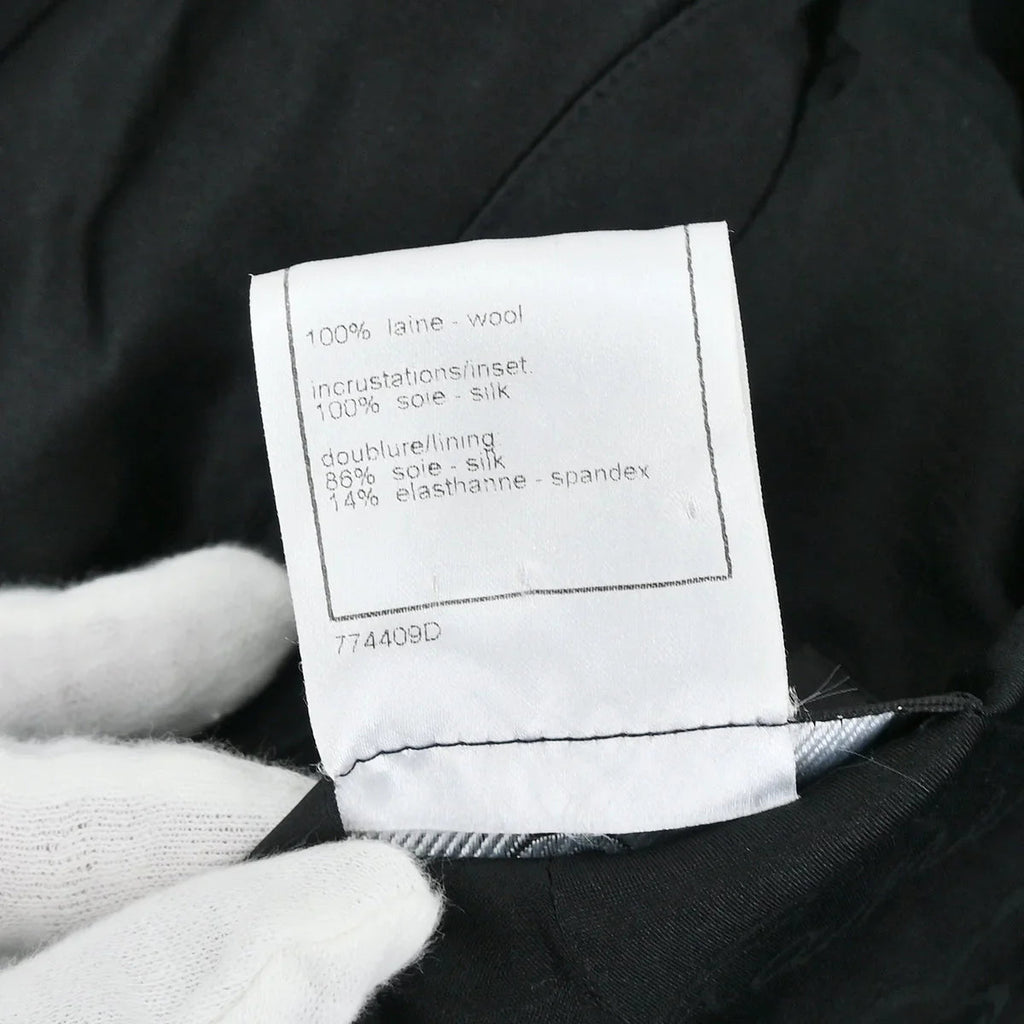 Chanel 2007 Single Breasted Jacket Black 07A #40