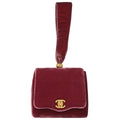 Chanel Pink Velvet Handbag