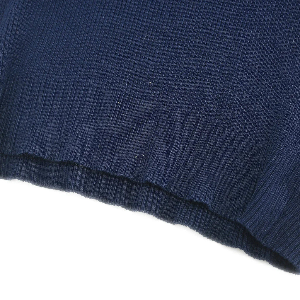 Chanel 1995 Cropped T-shirt Navy #40