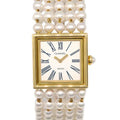Chanel Mademoiselle Watch Quartz Pearl 18KYG #L