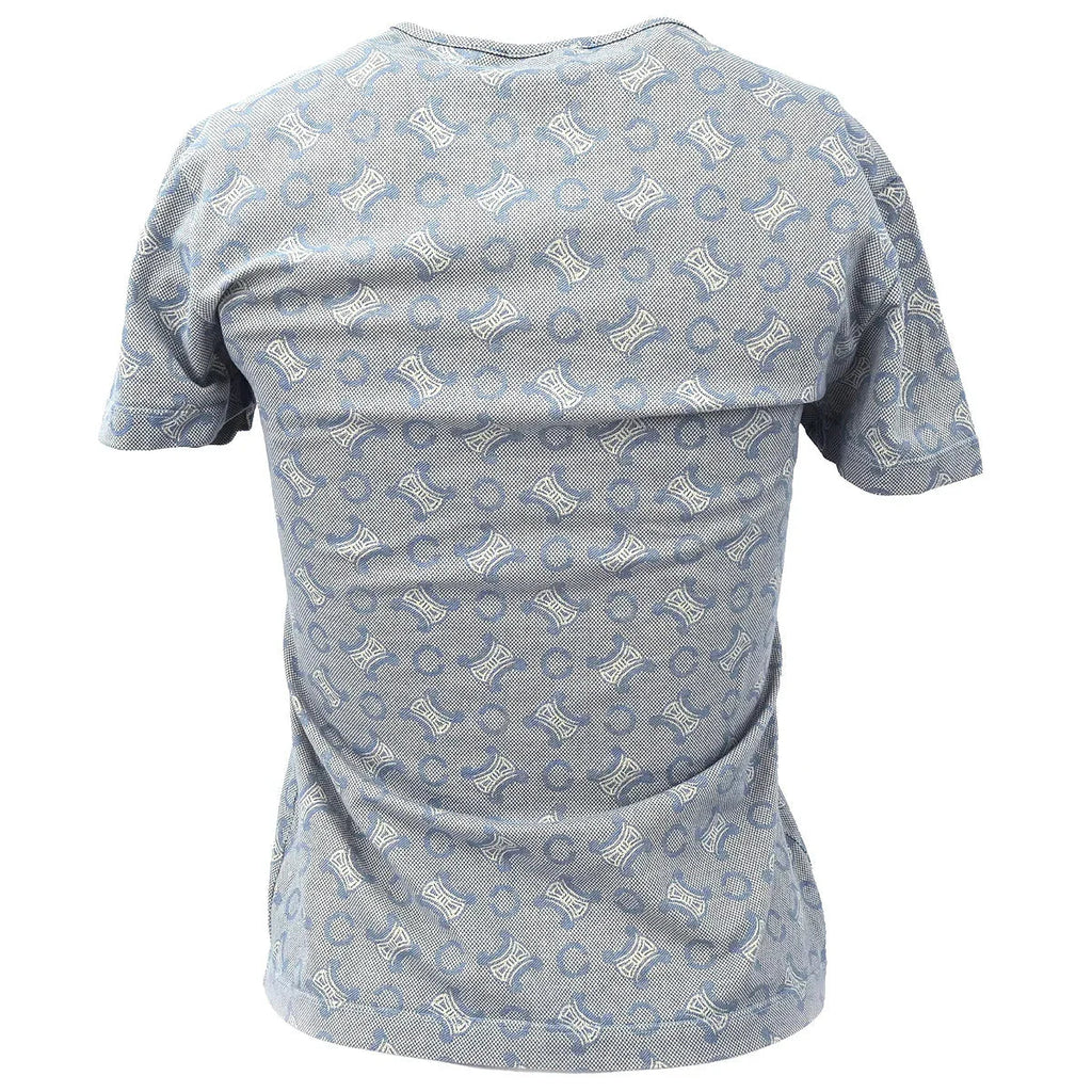 Celine Macadam T-shirt Light Blue #L