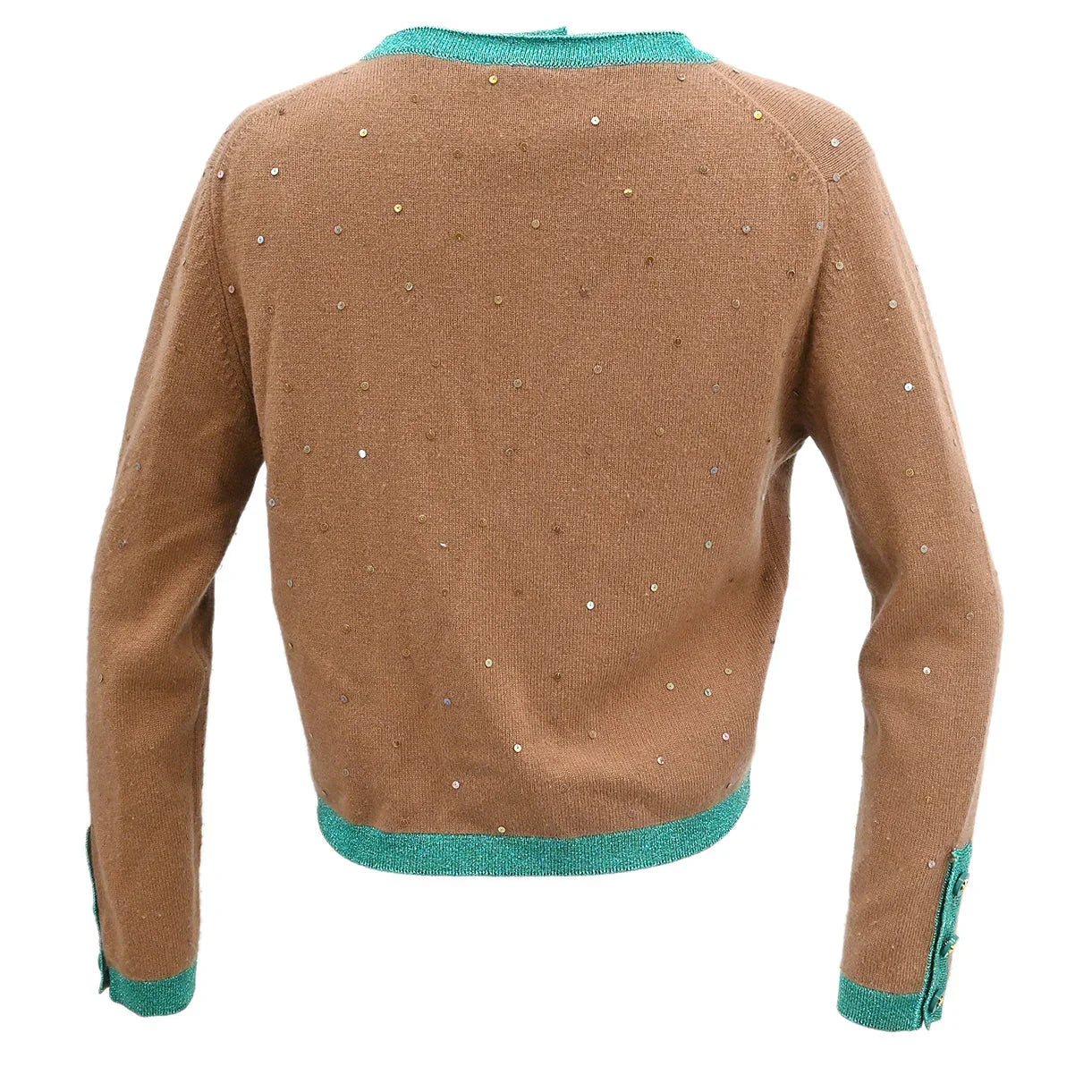 Chanel 1996 Set Cardigan Top Brown #44