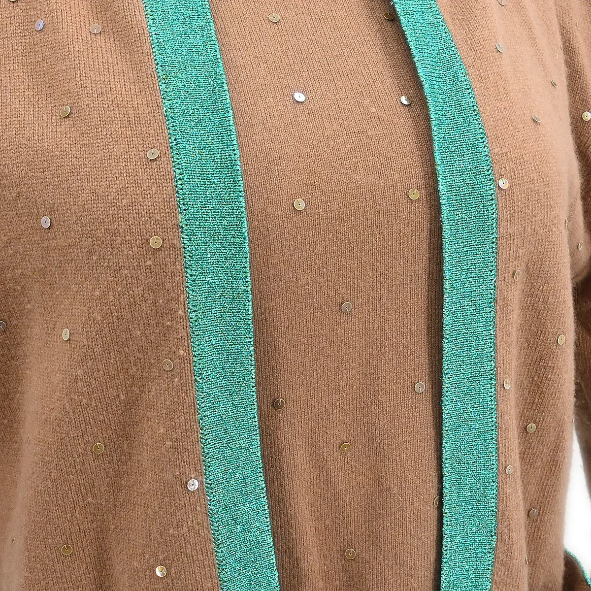 Chanel 1996 Set Cardigan Top Brown #44