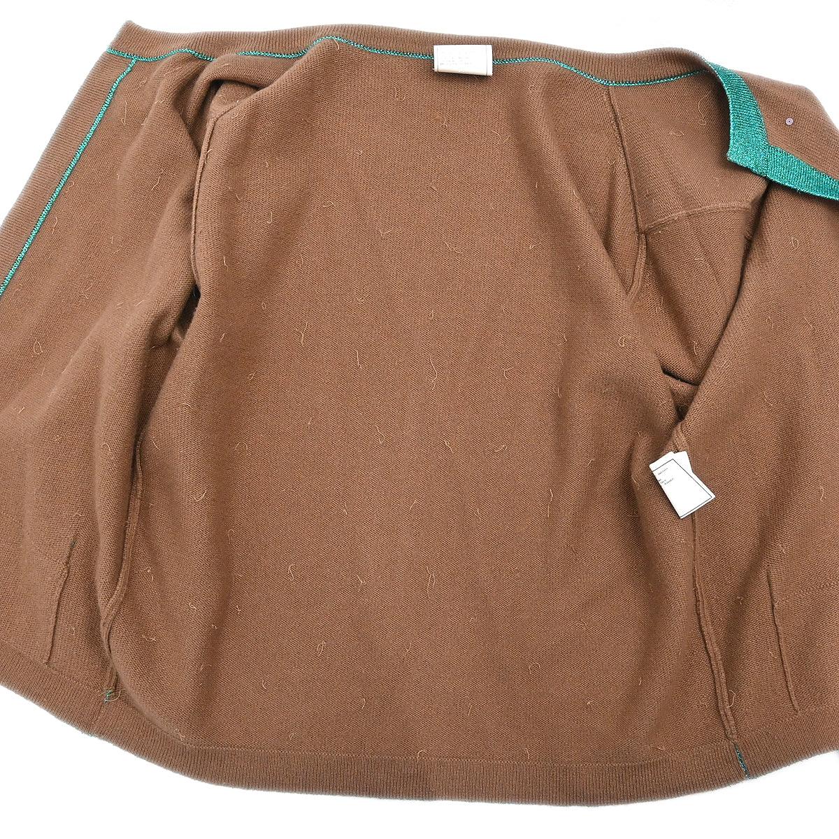Chanel 1996 Set Cardigan Top Brown #44