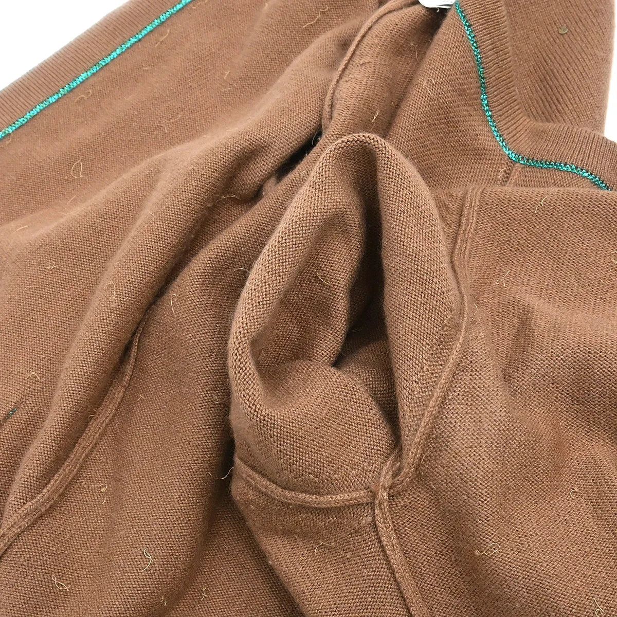 Chanel 1996 Set Cardigan Top Brown #44
