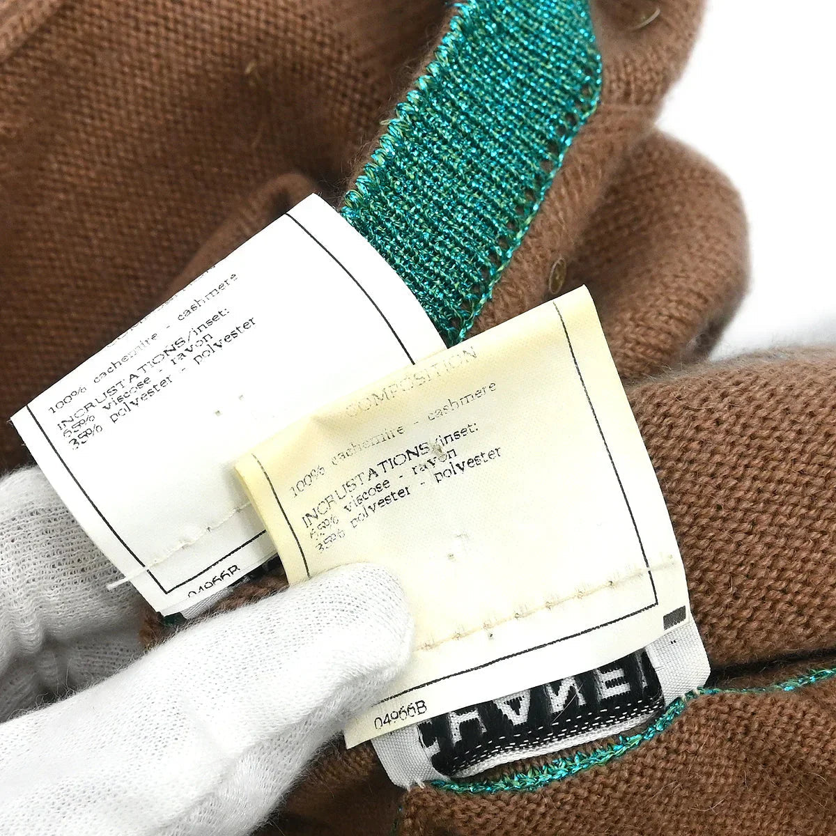 Chanel 1996 Set Cardigan Top Brown #44