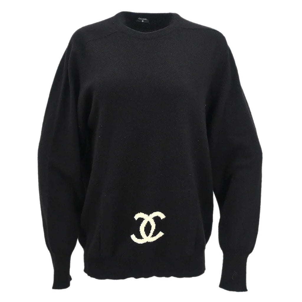 Chanel CC Logo Sweater Black
