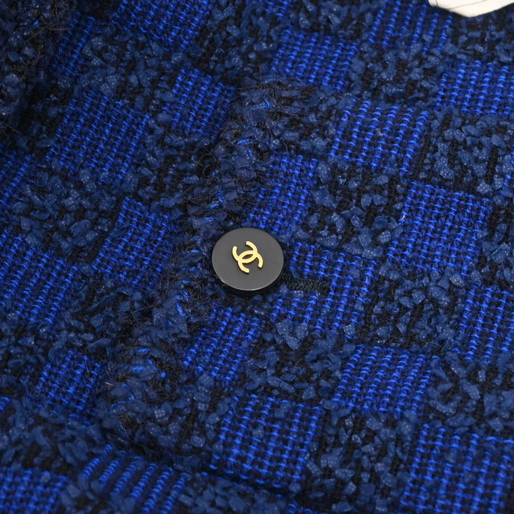 Chanel 1994 Set Jacket Top Blue #40