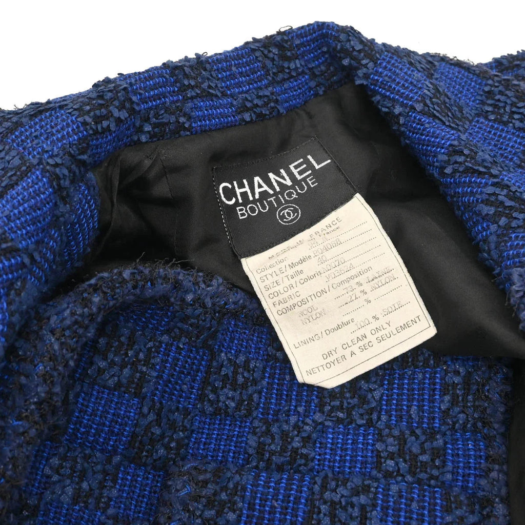 Chanel 1994 Set Jacket Top Blue #40