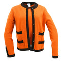 Chanel 1996 Set Cardigan Top Orange #44