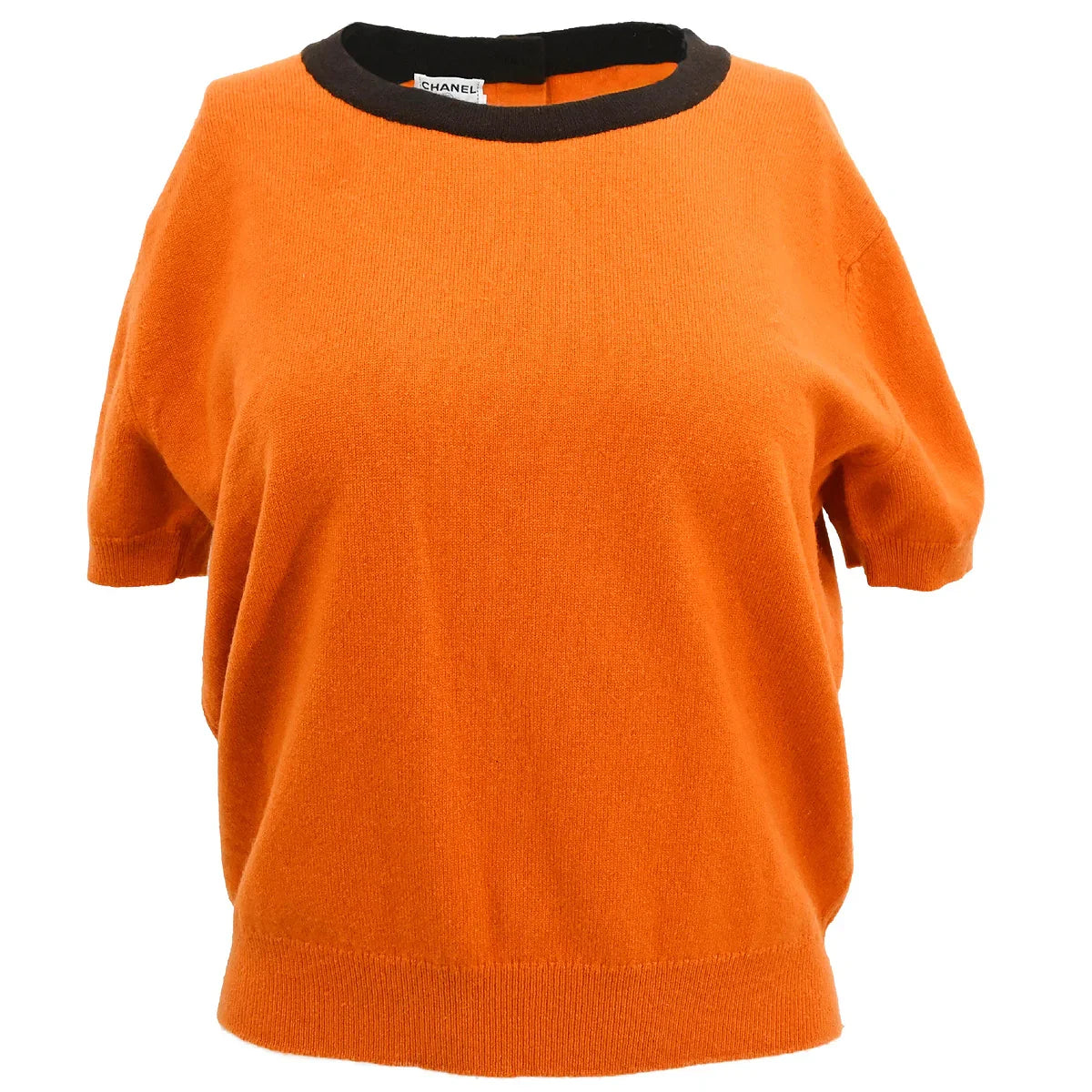Chanel 1996 Set Cardigan Top Orange #44