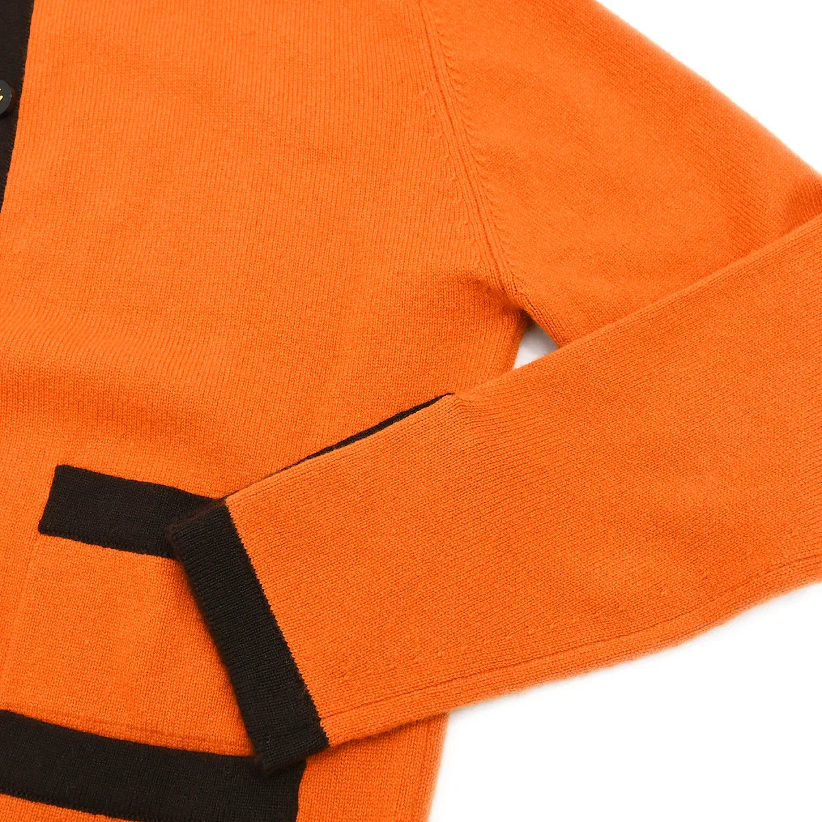 Chanel 1996 Set Cardigan Top Orange #44