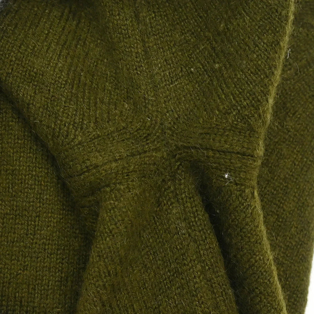 Chanel 1996 Short Sleeve Cashmere Sweater Khaki #44