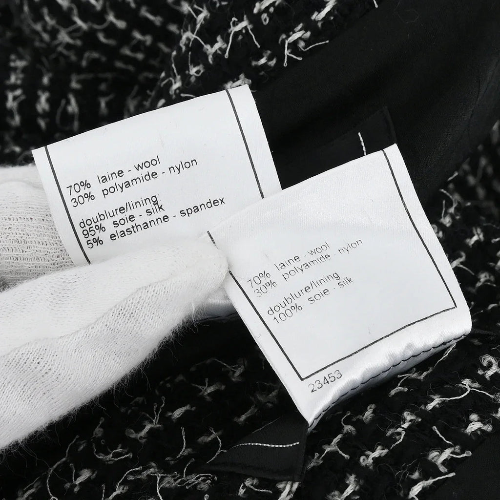 Chanel 2003 Setup Suit Jacket Skirt Black #38