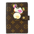 Louis Vuitton 2004 Monogram Panda Agenda PM Note Book Cover R20011 Small Good