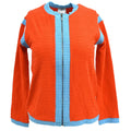 Chanel 2002 Zip Up Jacket Orange #40