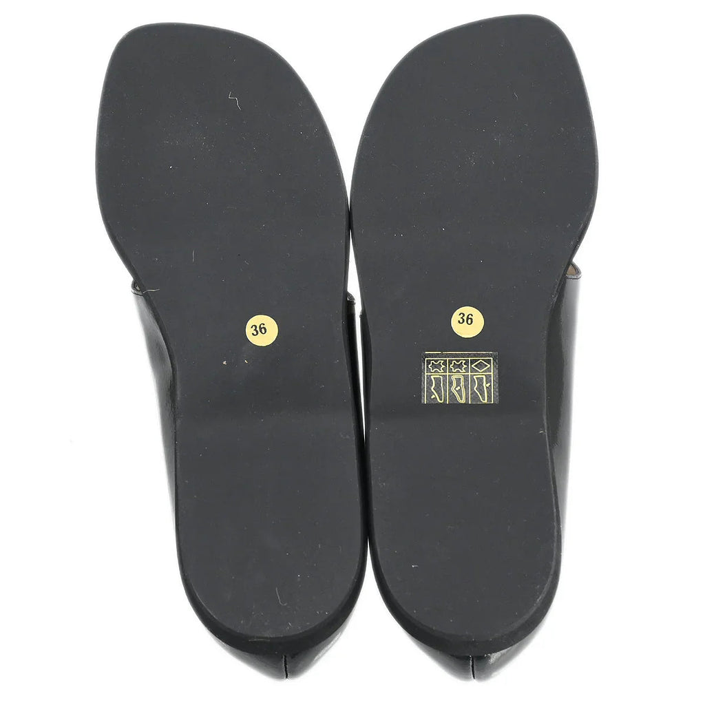 Chanel * Patent Leather Sandals Shoes #36