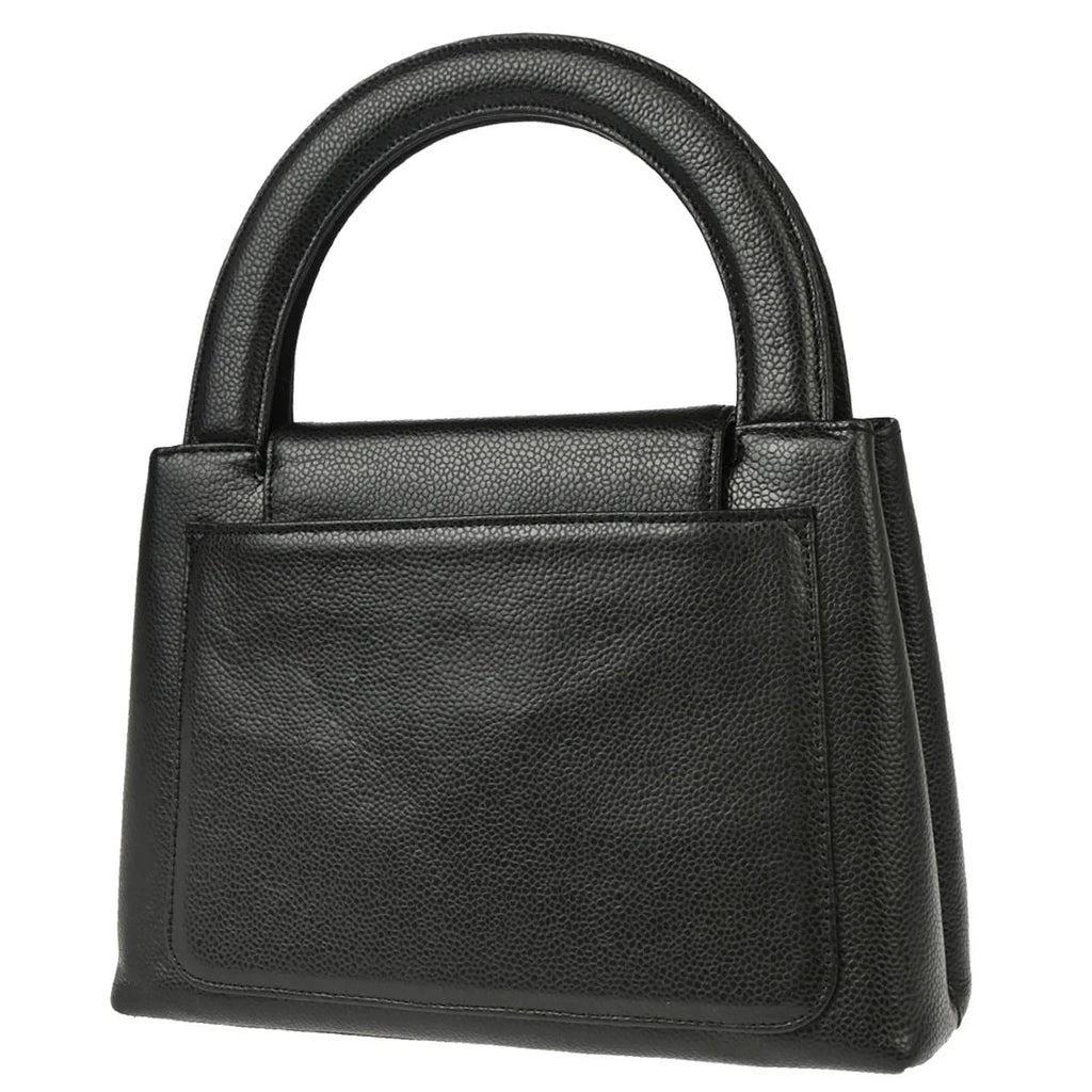 Chanel 1997-1999 Black Caviar Handbag
