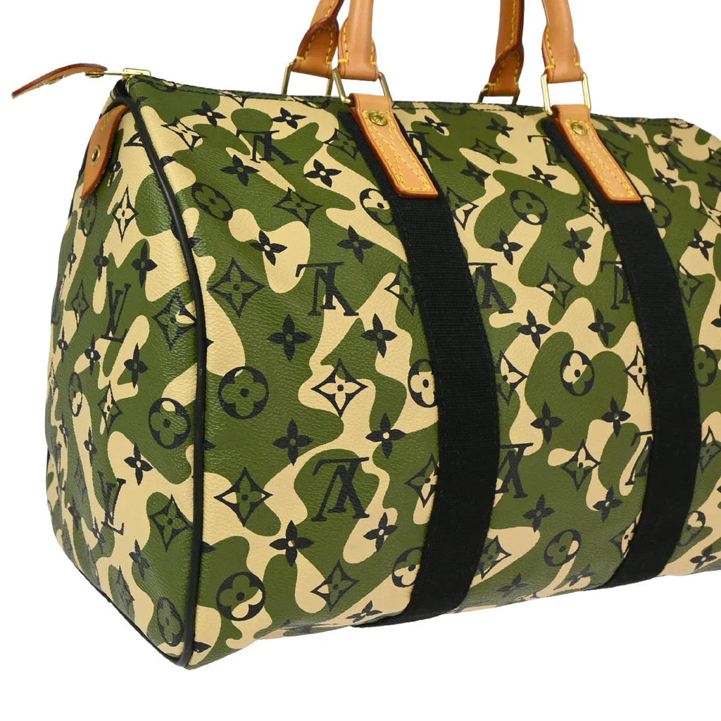 Louis Vuitton 2008 Green Monogramouflage Speedy 35 Handbag M95773