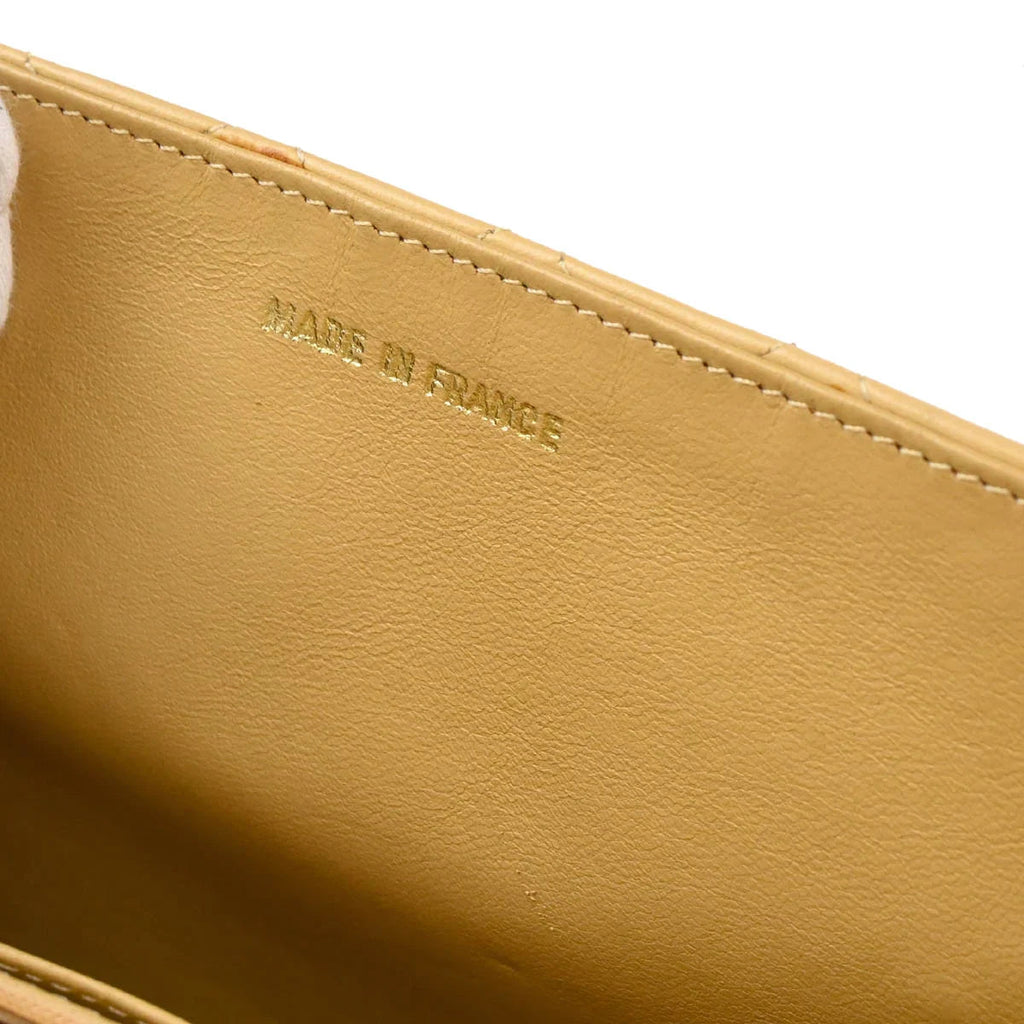 Chanel 1986-1988 Beige Lambskin 2way Shoulder Handbag
