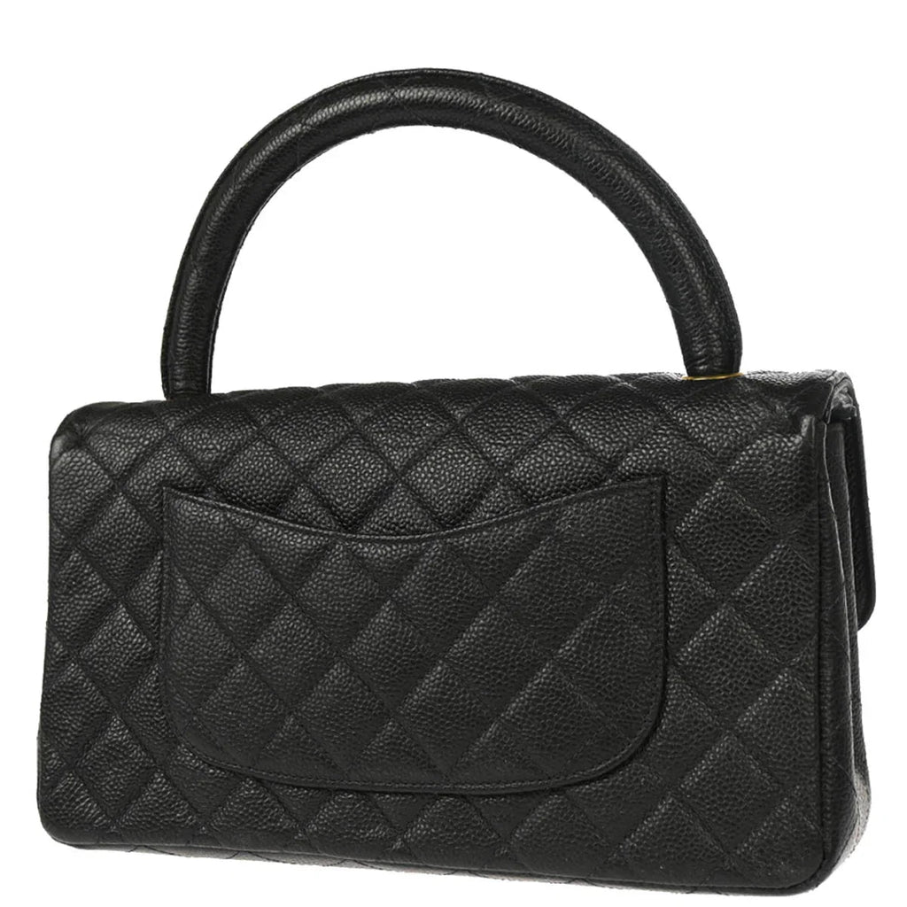 Chanel 1996-1997 Black Caviar Handbag