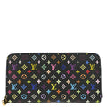 Louis Vuitton 2007 Black Multicolor Zippy Wallet M60050