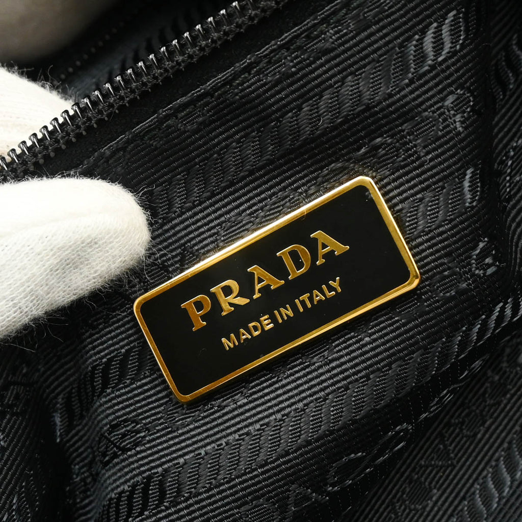Prada Black Nylon Tote Handbag
