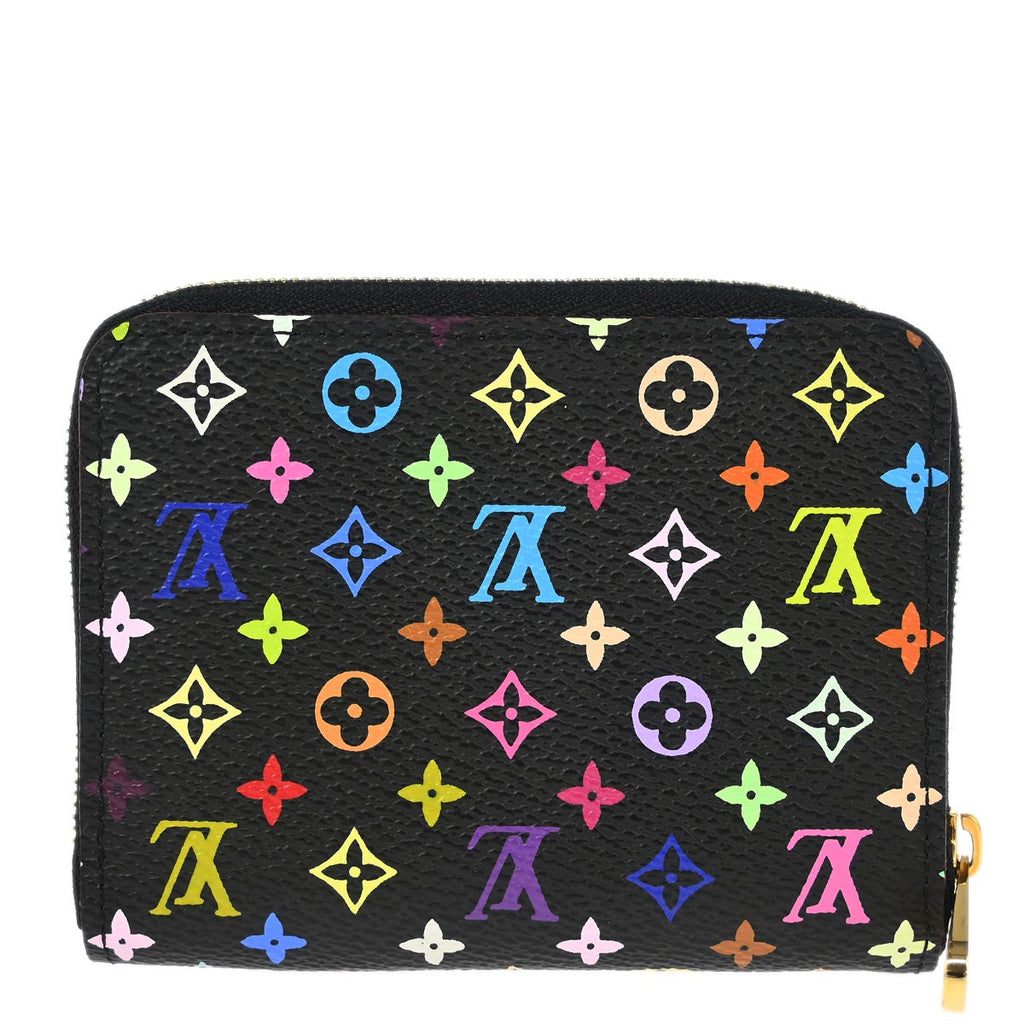 Louis Vuitton 2011 Black Multicolor Zippy Coin Purse Wallet M93740