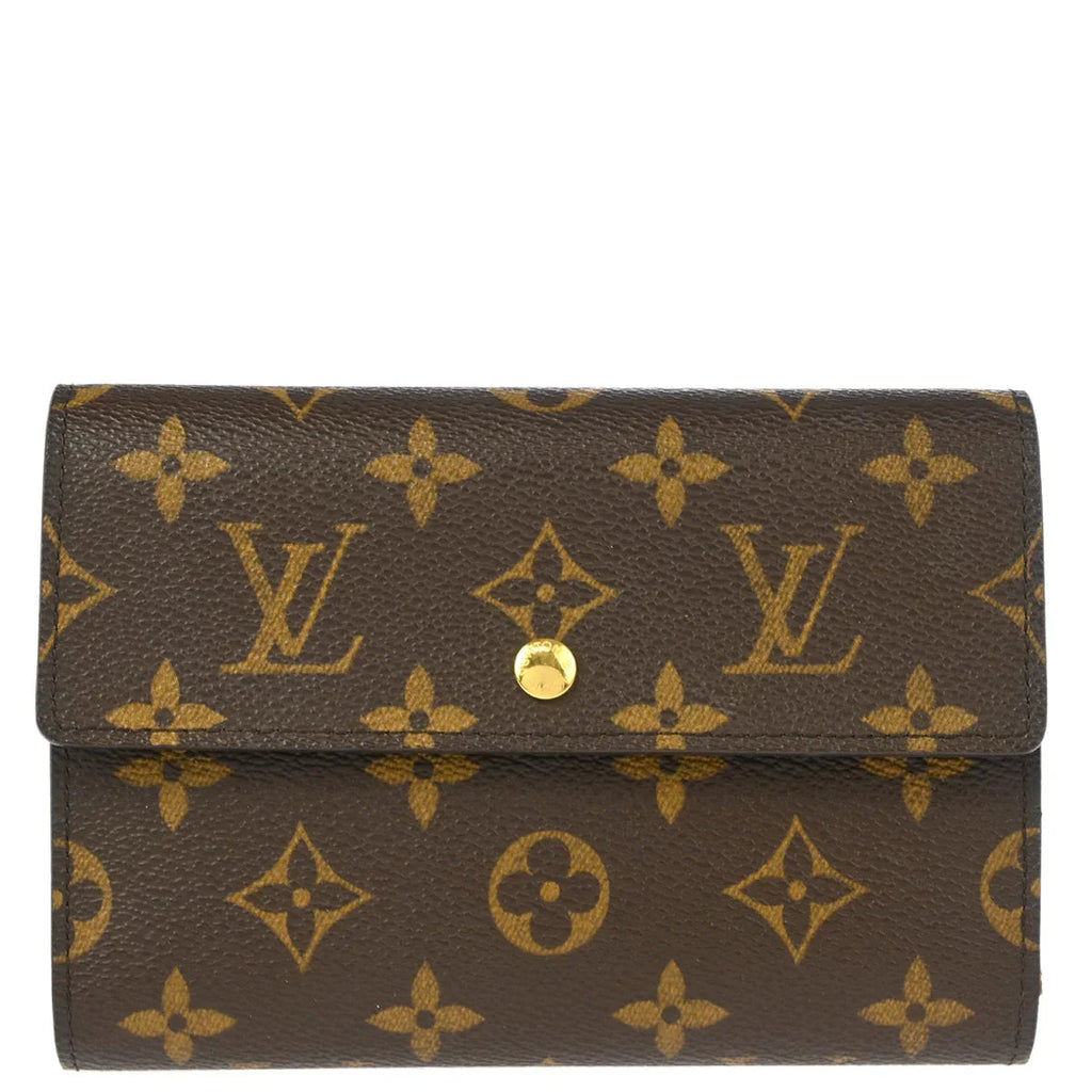 Louis Vuitton 2005 Monogram Porte Tresor Etui Papier Wallet M61202