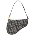 Christian Dior 2004 Navy Trotter Saddle Handbag