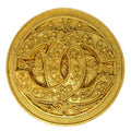 Chanel Medallion Brooch Pin Gold 94A