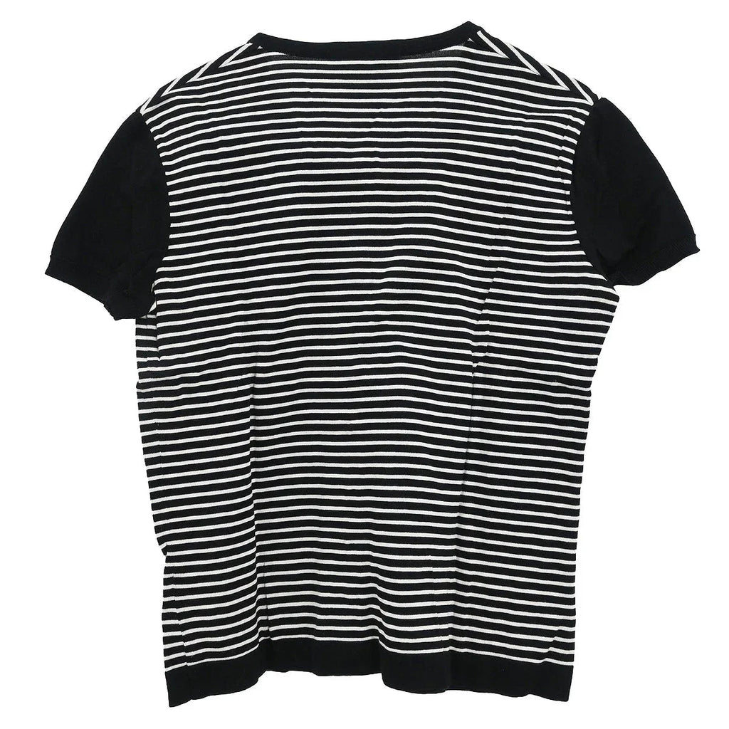 Chanel 1995 Short Sleeve Top Black #42