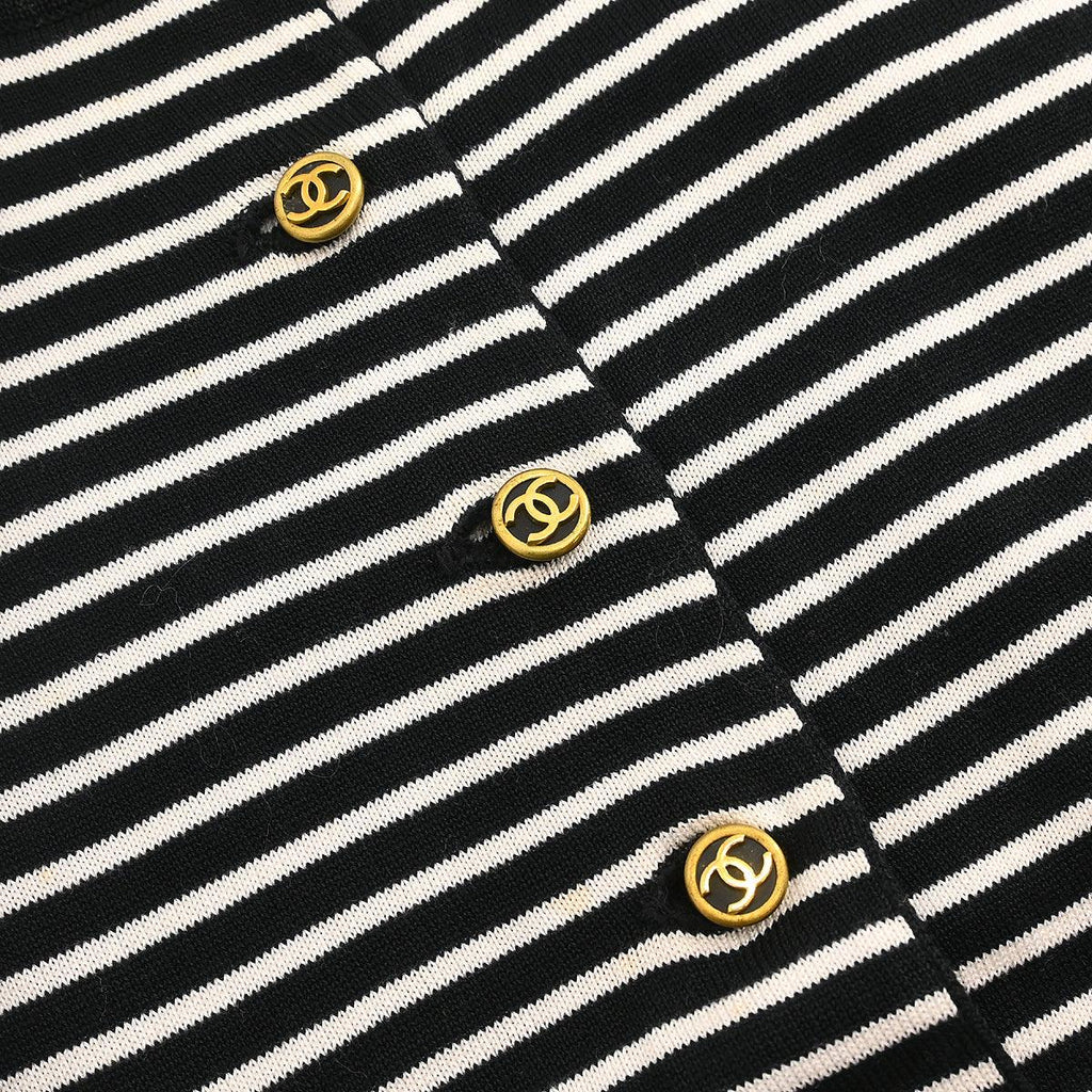 Chanel 1995 Short Sleeve Top Black #42