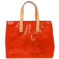 Louis Vuitton 2002 Red Vernis Reade PM Tote Handbag M91088