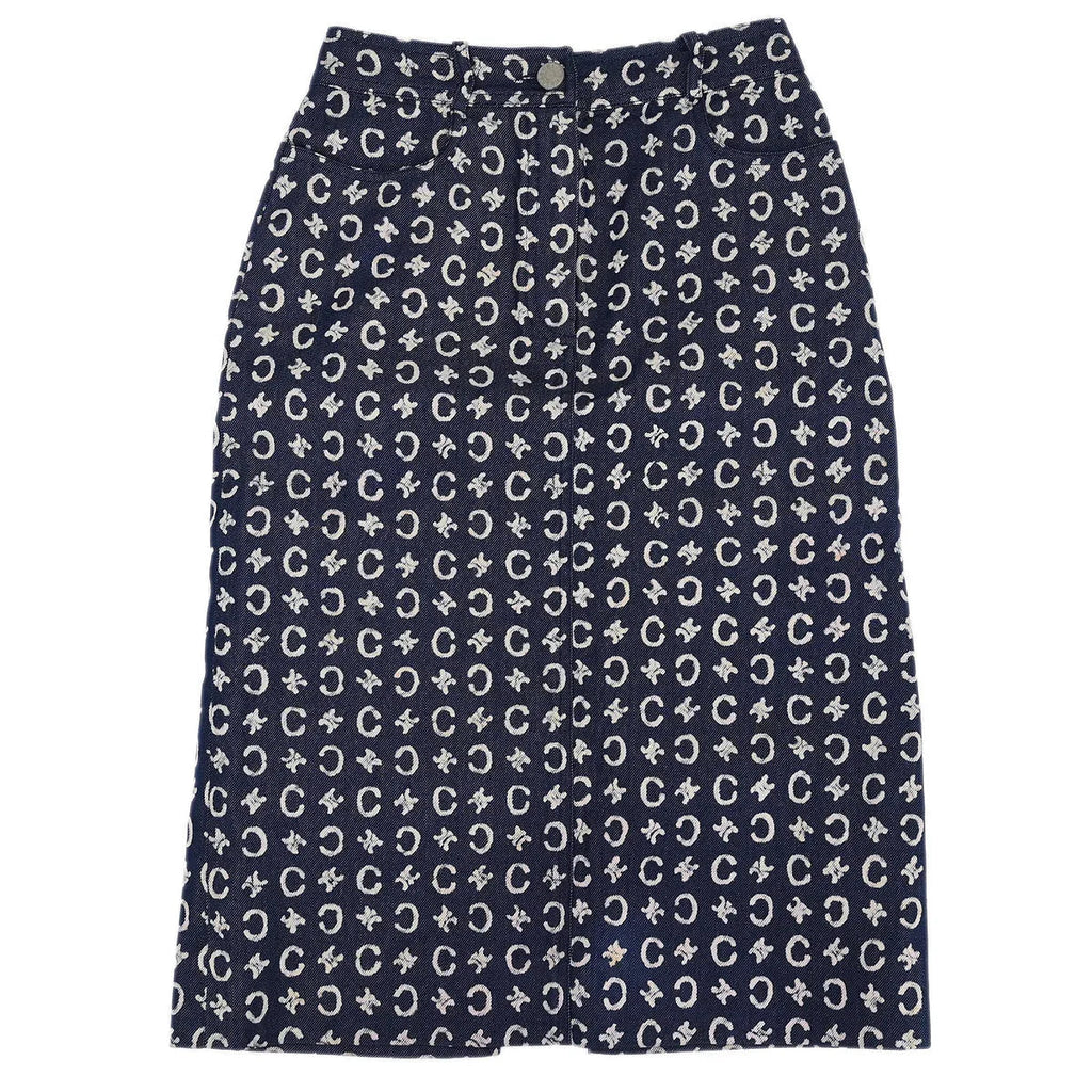 Celine Skirt Macadam Denim Blue #34