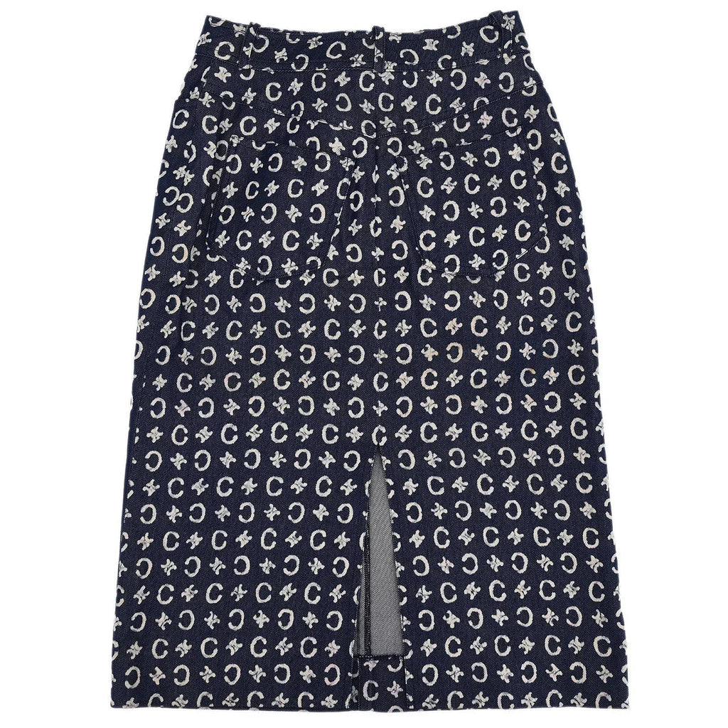 Celine Skirt Macadam Denim Blue #34