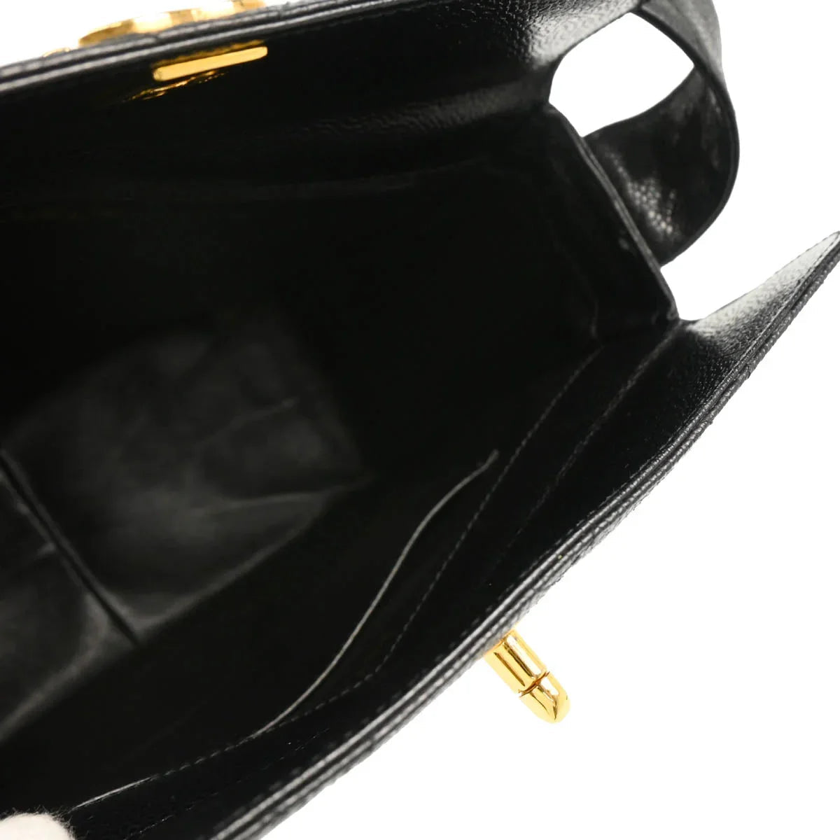 Chanel 1996-1997 Black Caviar Shoulder Bag